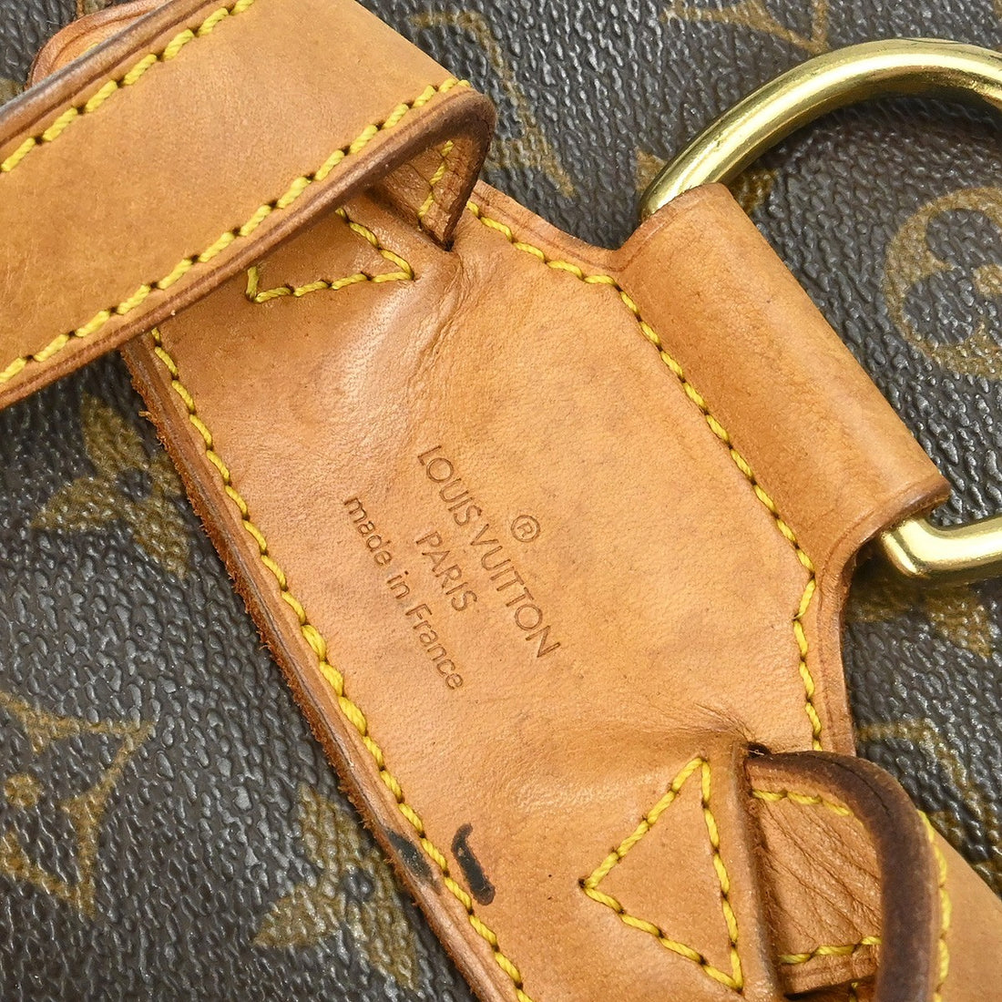 Zaino Louis Vuitton Montsouris MM Vintage in Tela Monogram Marrone
