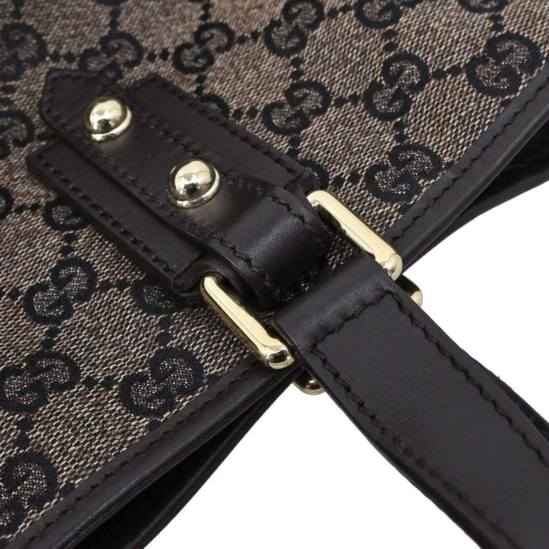 Borsa Gucci GG Tote Vintage in Tela Marrone