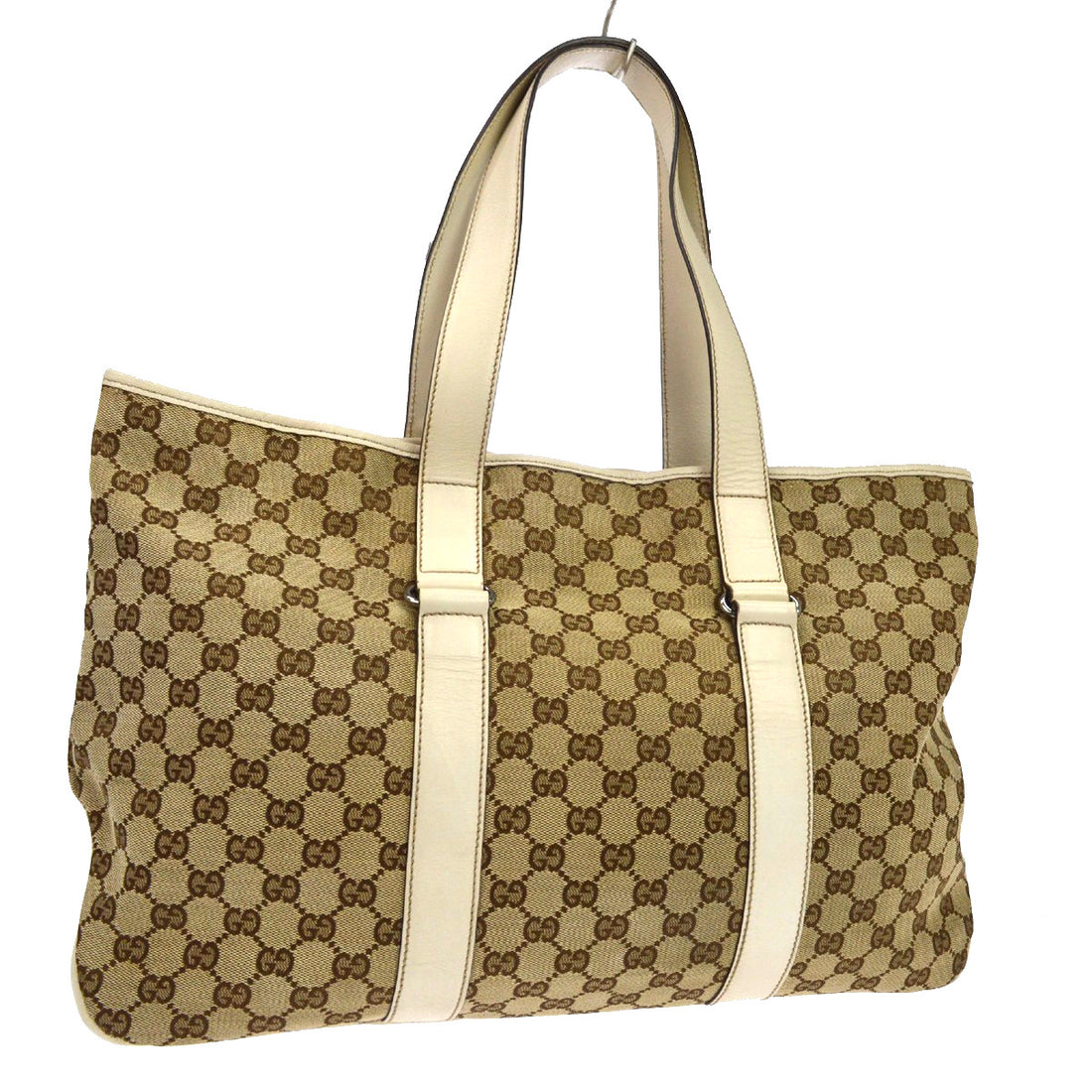 Borsa Gucci GG Tote Vintage in Tela Beige