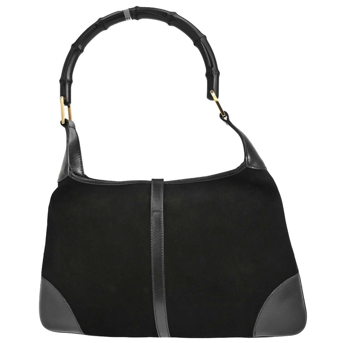 Borsa Gucci Bamboo Hobo Vintage in Camoscio Nero