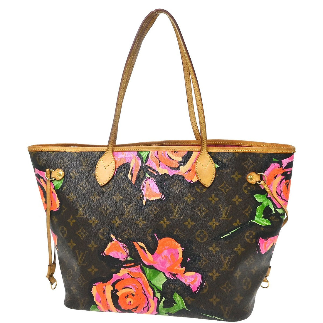 Borsa Louis Vuitton Neverfull MM Vintage in Tela Monogram con Interno Rosa