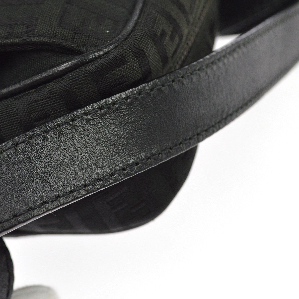 Fendi Black Zucchino Shoulder Bag