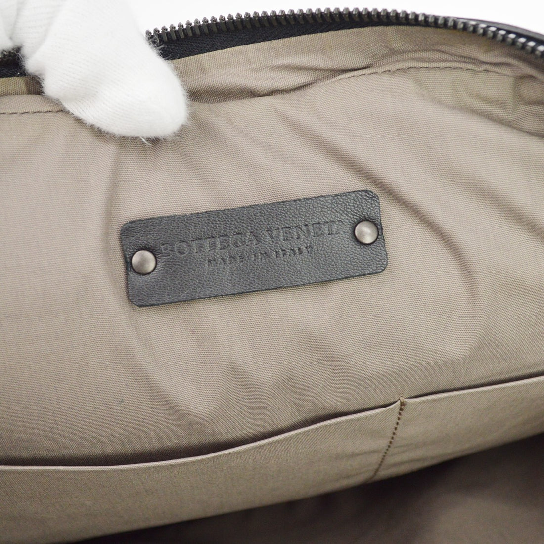 Bottega Veneta Intrecciato Vintage Briefcase in Black Leather