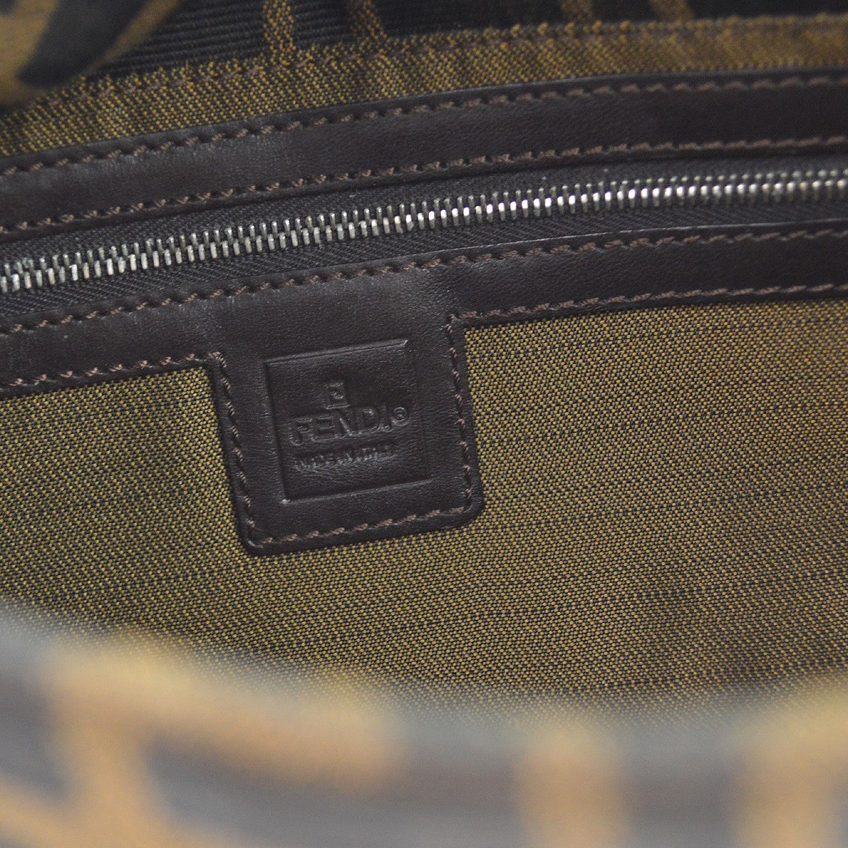 Fendi Brown Zucca Baguette Handbag