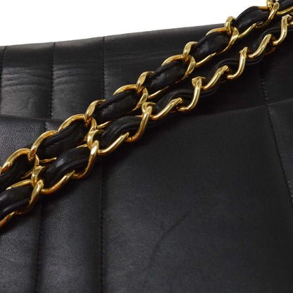Chanel Black Caviar Mademoiselle Jumbo Classic Flap Bag