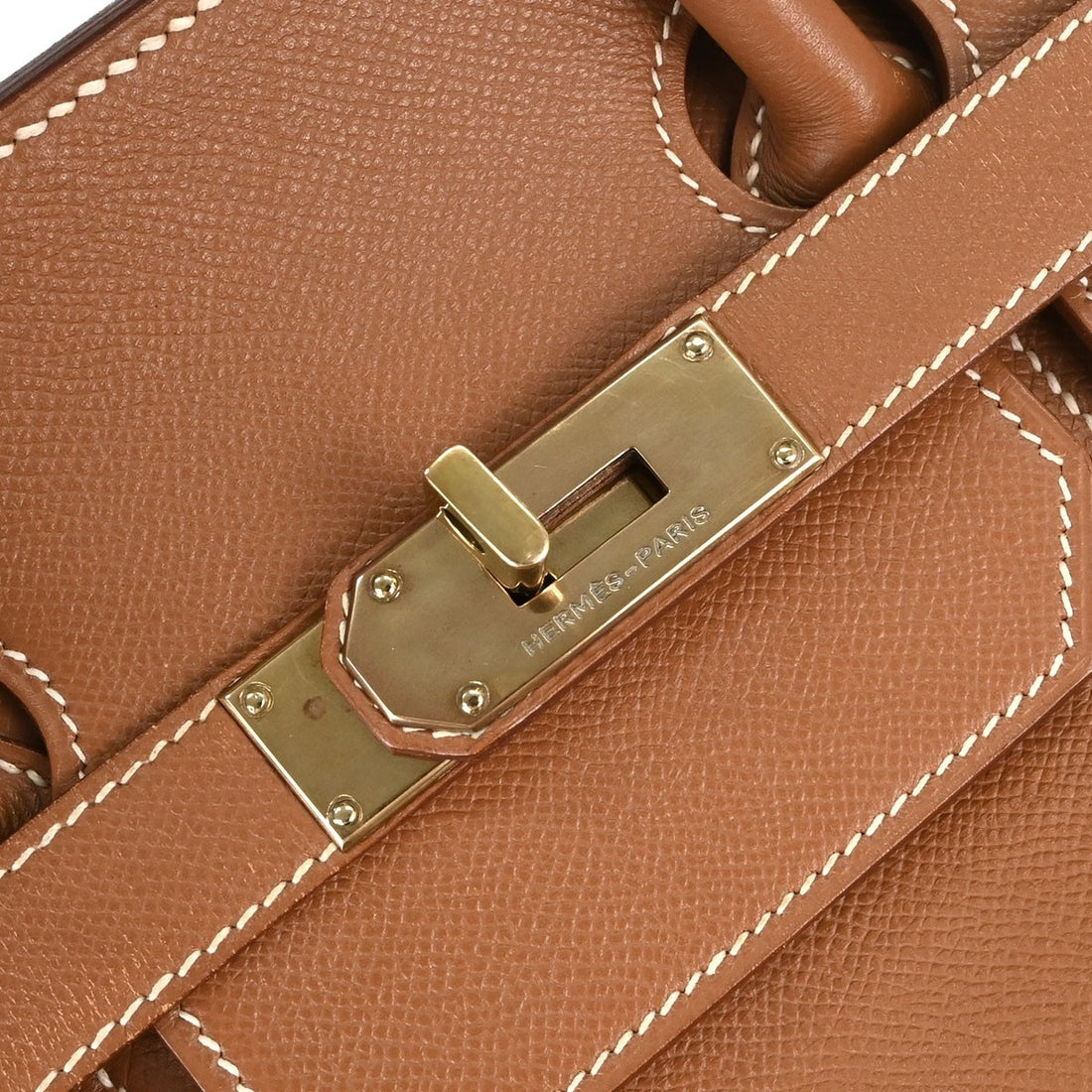 Borsa Hermès Gold Courchevel HAC Haut a Courroies 40 Handbag Vintage in Pelle Courchevel Gold