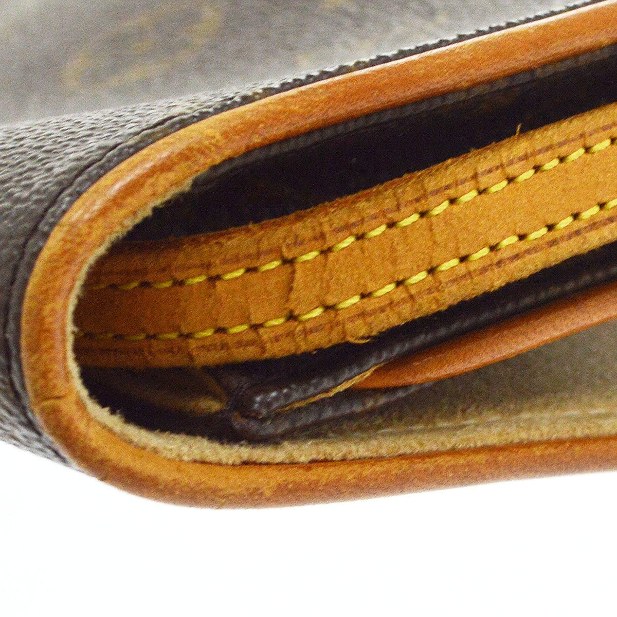 Borsa Louis Vuitton Pochette Twin GM Vintage in Tela Monogram Marrone