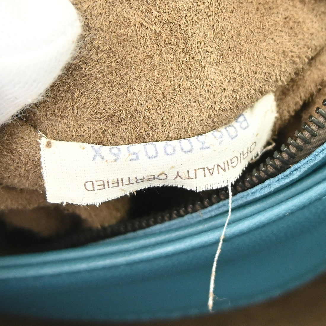 Bottega Veneta Intrecciato in Pelle di Agnello Blu Vintage