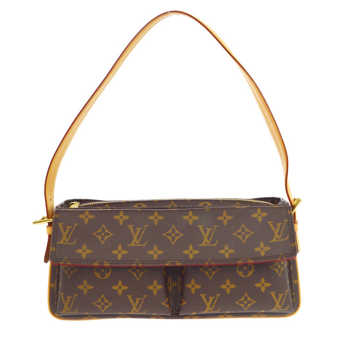 Borsa Louis Vuitton Viva Cité MM Vintage in Tela Monogram Marrone