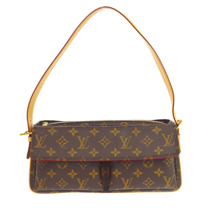 Borsa Louis Vuitton Viva Cité MM Vintage in Tela Monogram Marrone