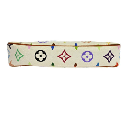 Louis Vuitton White Multicolor Pochette Accessoires