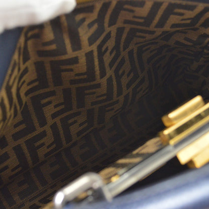 Fendi Navy Peekaboo Handbag