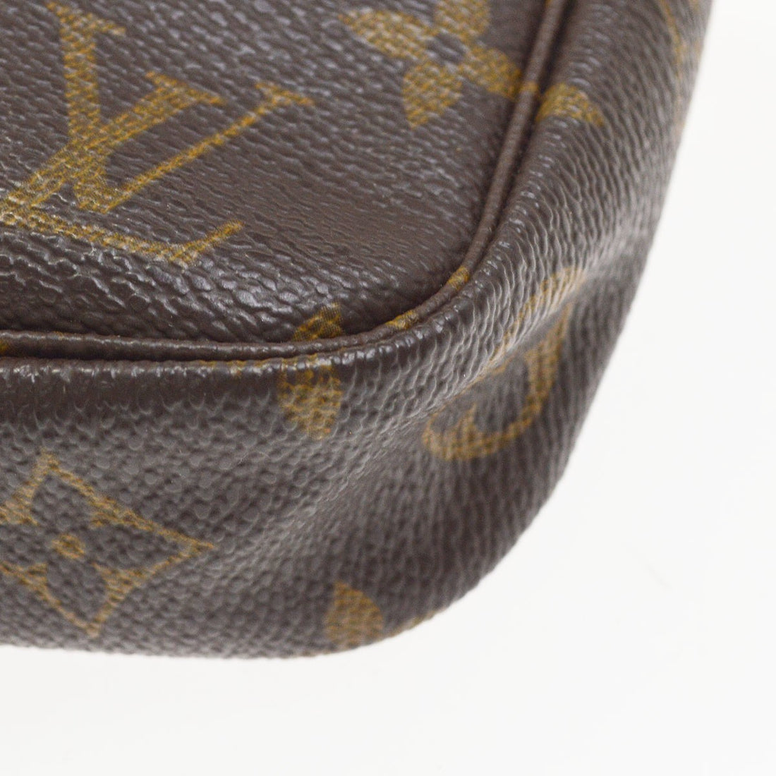 Borsa Louis Vuitton Monogram Pochette Accessoires Handbag Vintage in Monogram Canvas Marrone