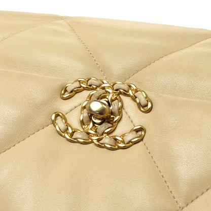 Chanel Beige Lambskin Dix-neuf 19 Large 2way Handbag
