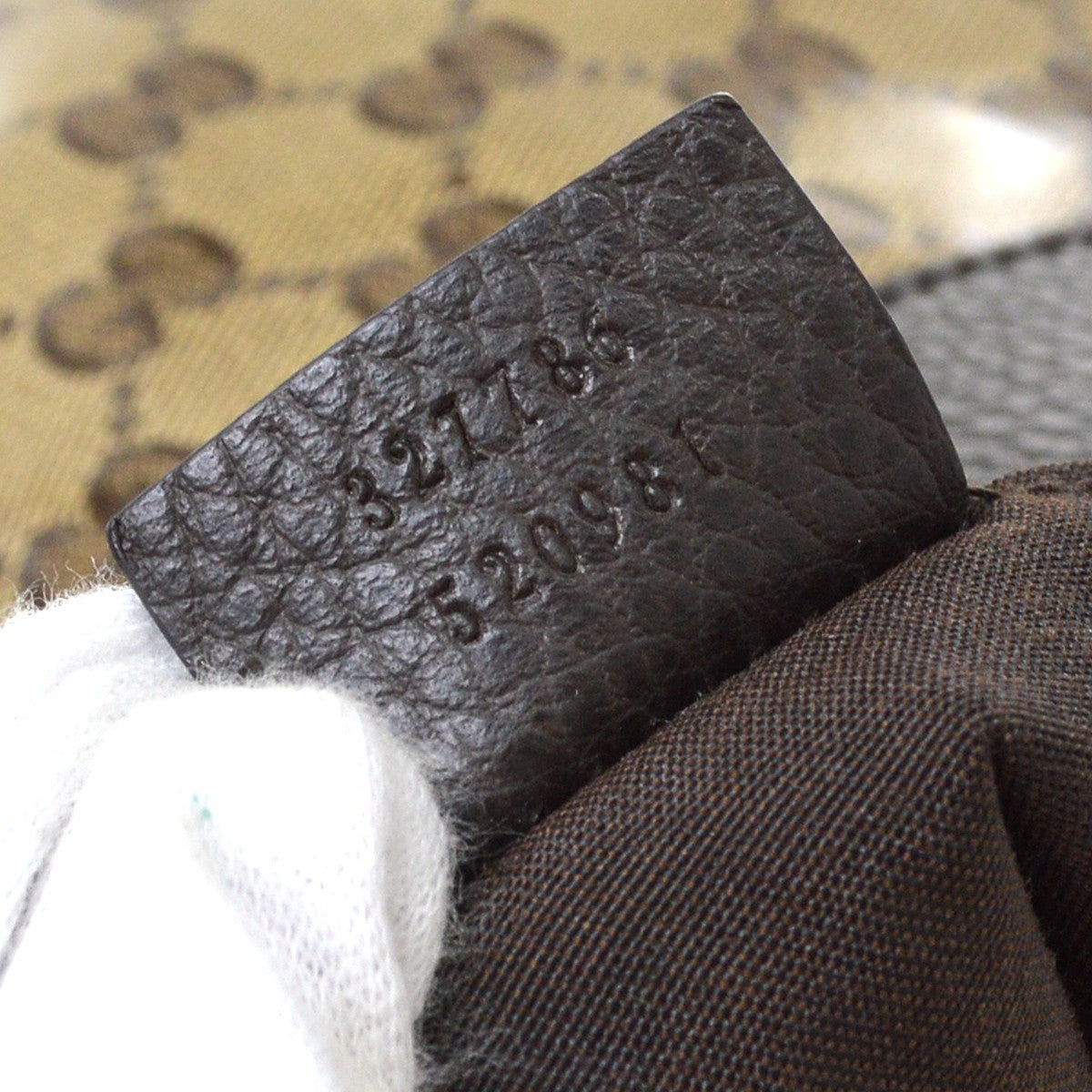 Gucci Beige PVC GG Abbey Line Hand Bag