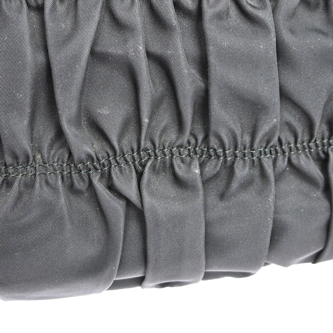 Borsa Prada Tote Vintage in Nylon Nero Arricciato