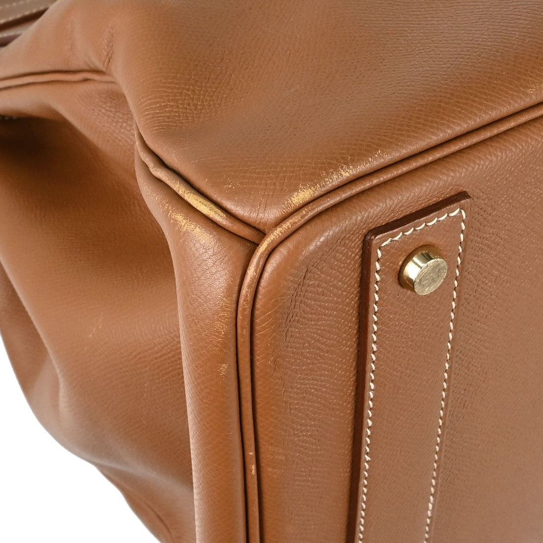 Borsa Hermès Gold Courchevel HAC Haut a Courroies 40 Handbag Vintage in Pelle Courchevel Gold