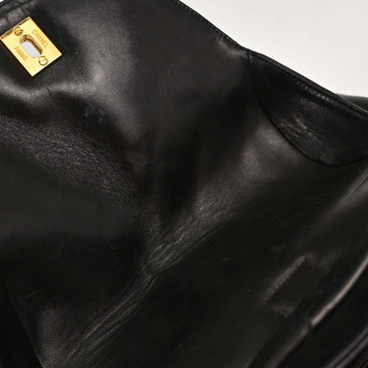 Chanel Circle Lock Backpack Vintage in Pelle di Agnello Nera
