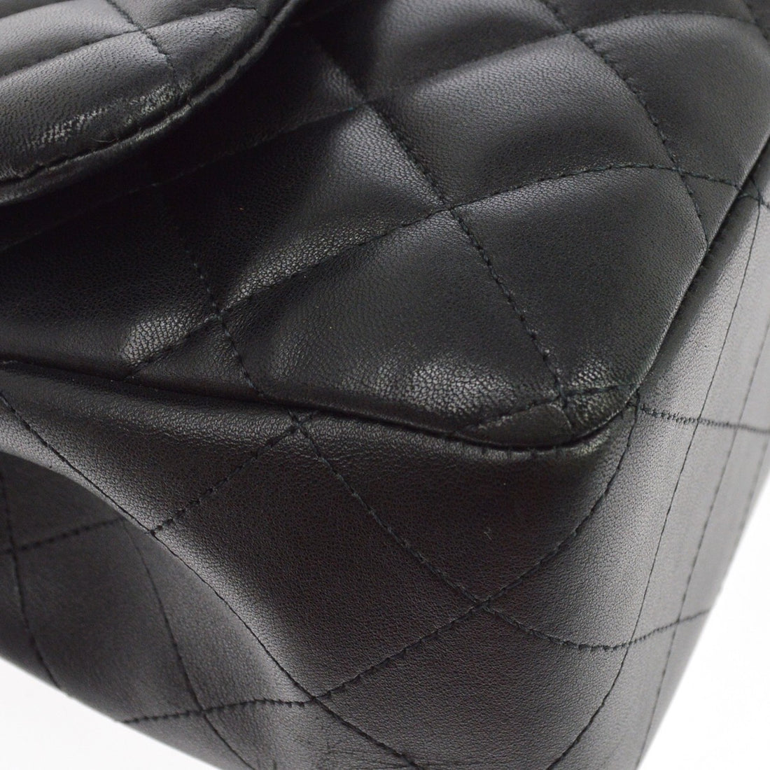 Borsa Chanel Classic Single Flap Jumbo Vintage in Pelle Nero