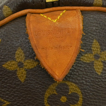 Borsa Louis Vuitton Speedy 35 Vintage in Tela Monogram Marrone