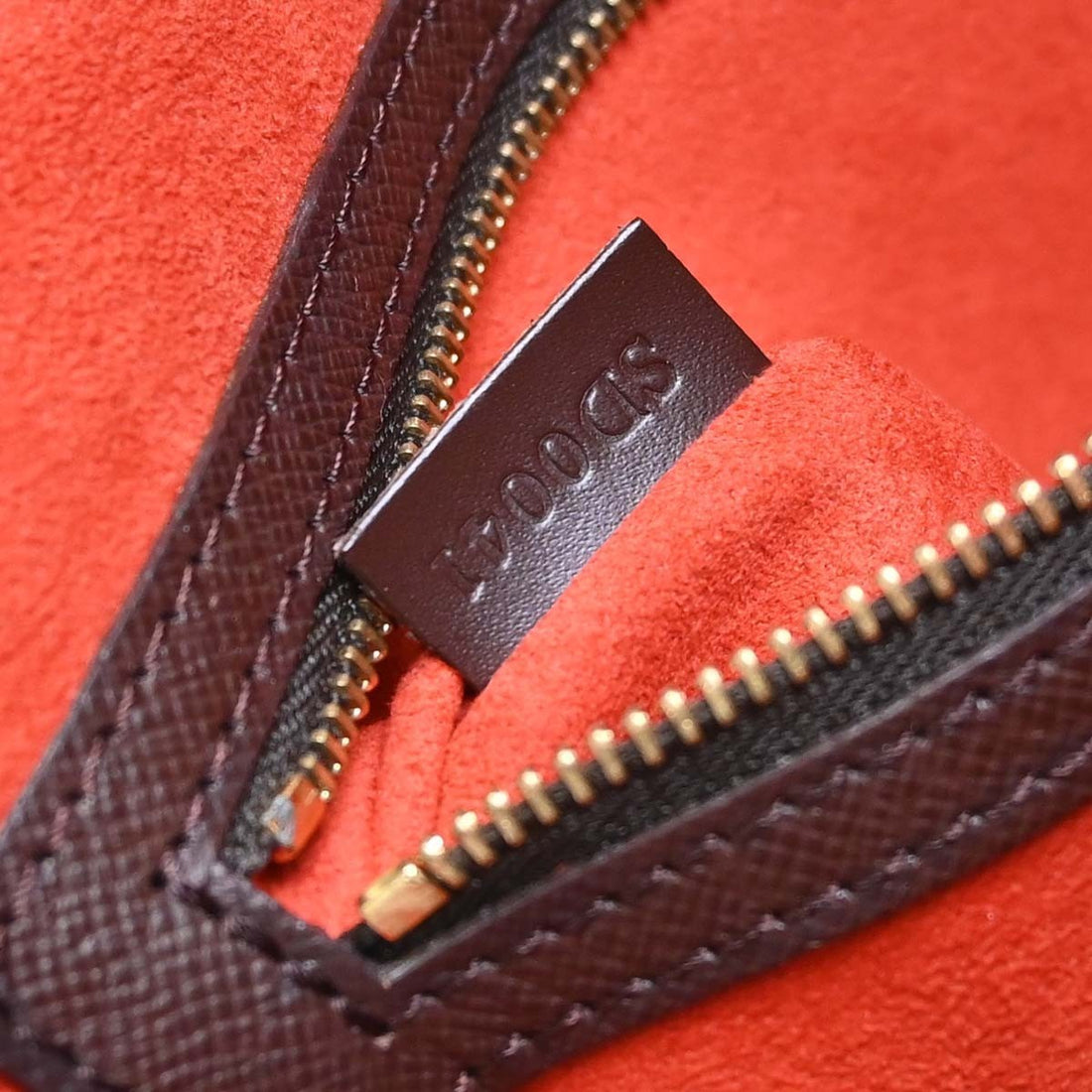 Borsa Louis Vuitton Damier Triana Handbag Vintage in Damier Canvas Marrone