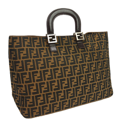 Fendi Zucca Tote Vintage in Tela Marrone