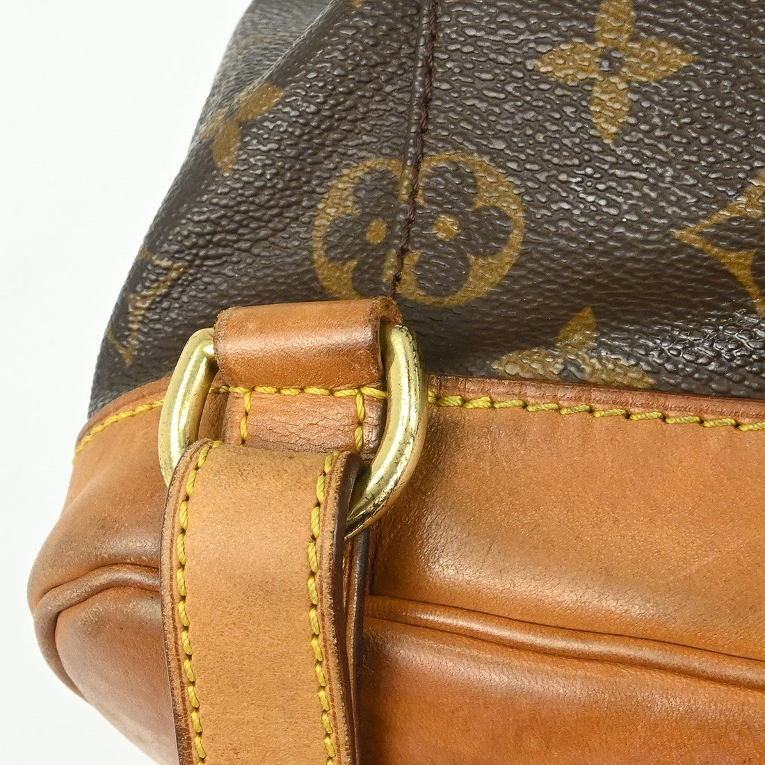 Zaino Louis Vuitton Montsouris MM Vintage in Tela Monogram Marrone