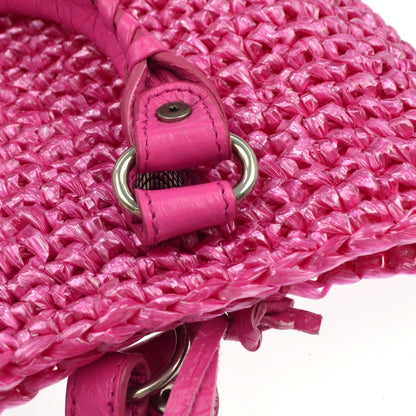 Balenciaga Pink Le Cagole Panier S Tote Bag