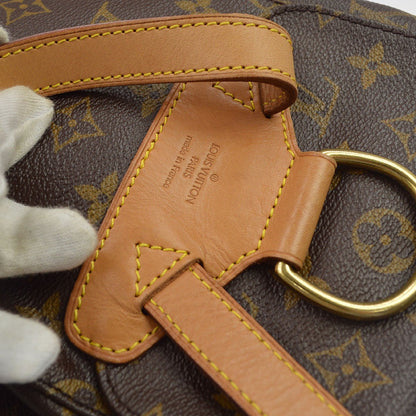 Borsa Louis Vuitton Montsouris MM Vintage in Tela Monogram Marrone