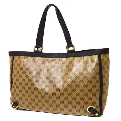 Gucci Beige PVC GG Abbey Line Hand Bag