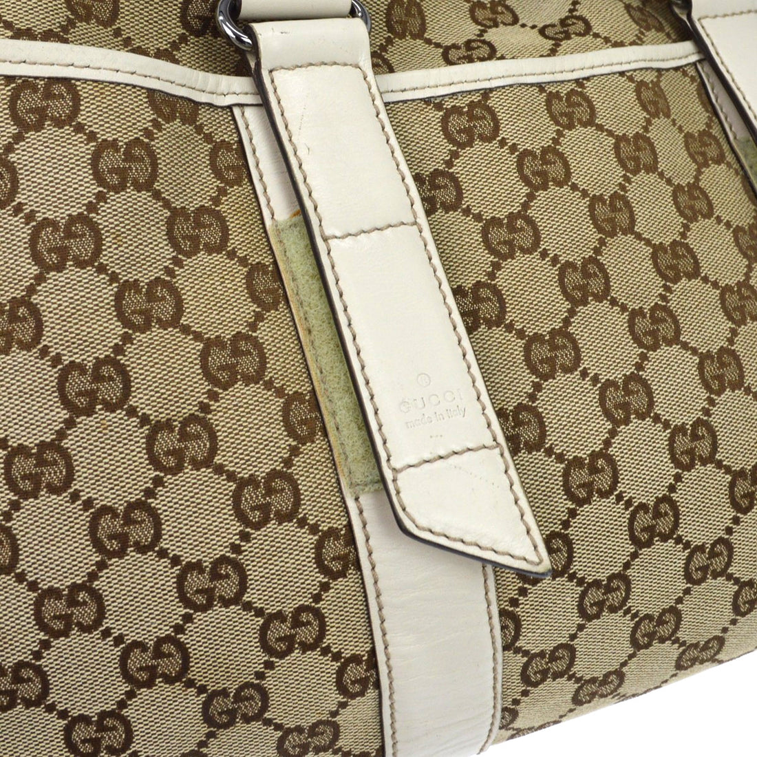 Borsa Gucci GG Tote Vintage in Tela Beige