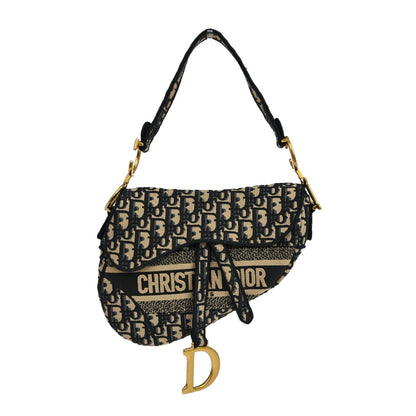 Christian Dior Trotter Satin Saddle Handbag