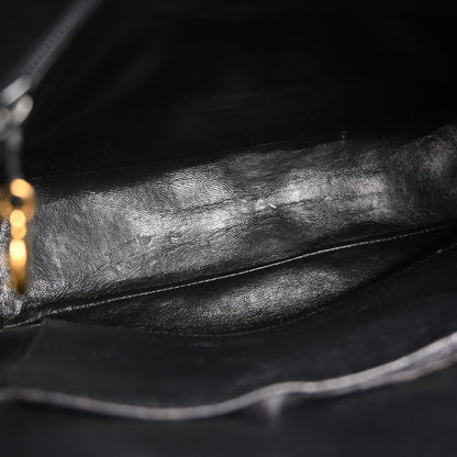 Chanel Black Caviar Skin Shoulder Bag Vintage
