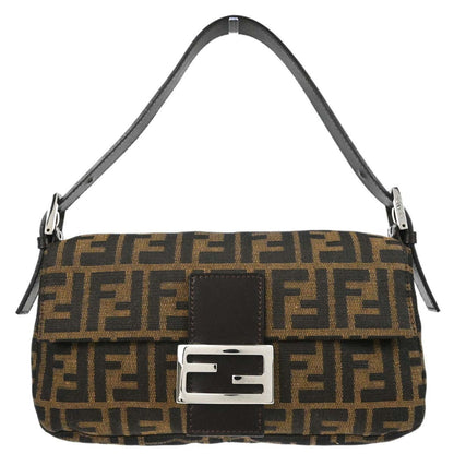 Fendi Brown Zucca Baguette Handbag