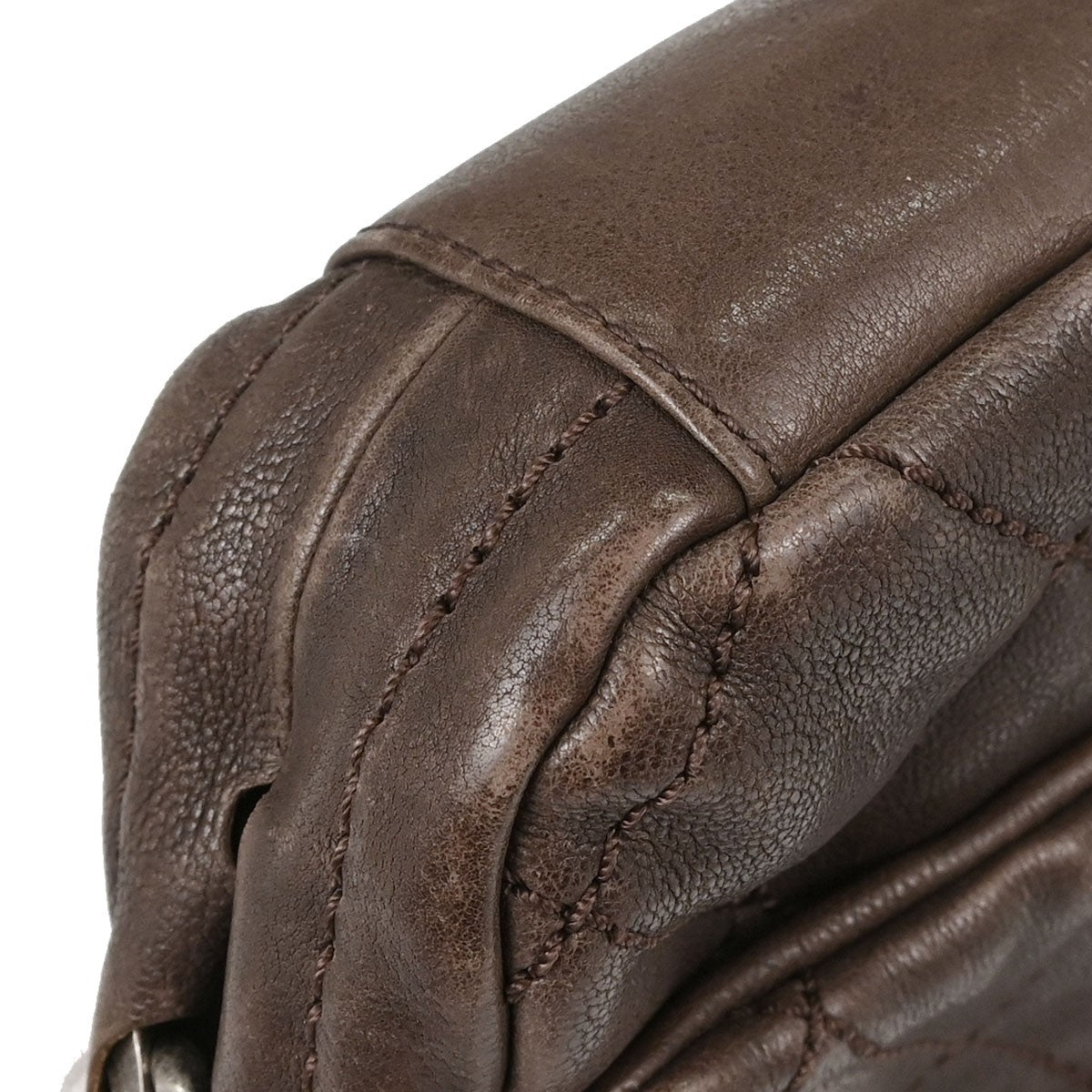 Chanel Brown Calfskin Modern Chain Handbag