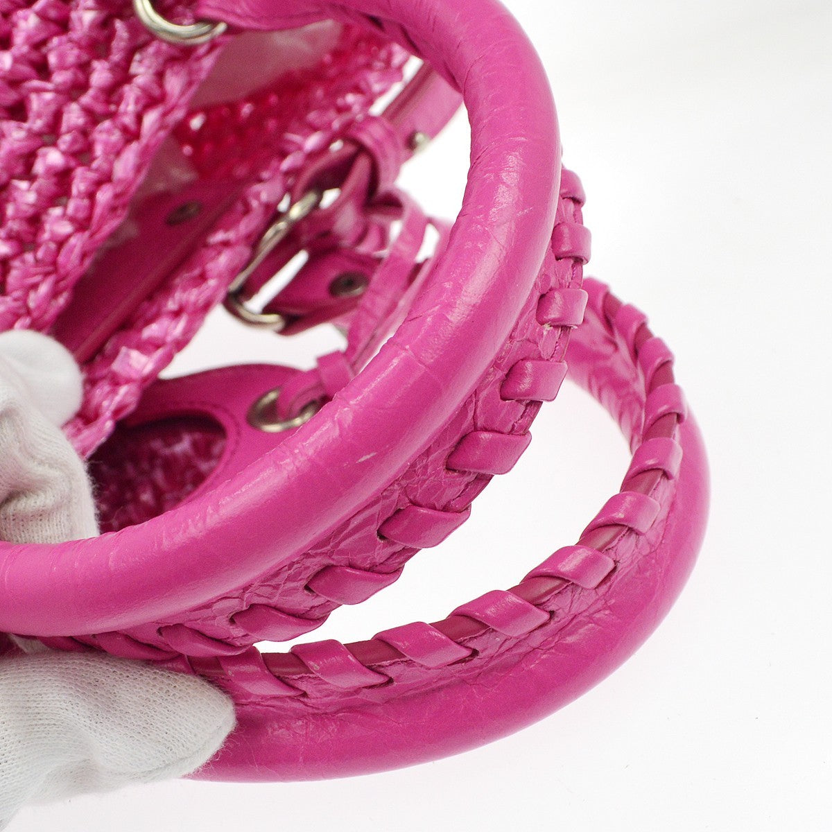 Balenciaga Pink Le Cagole Panier S Tote Bag