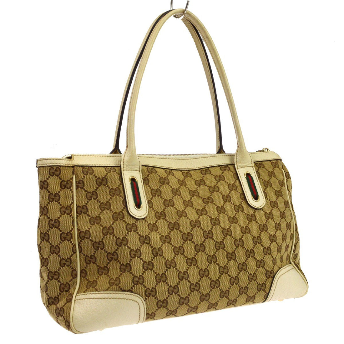 Borsa Gucci Princy Vintage in Tela e Pelle Marrone