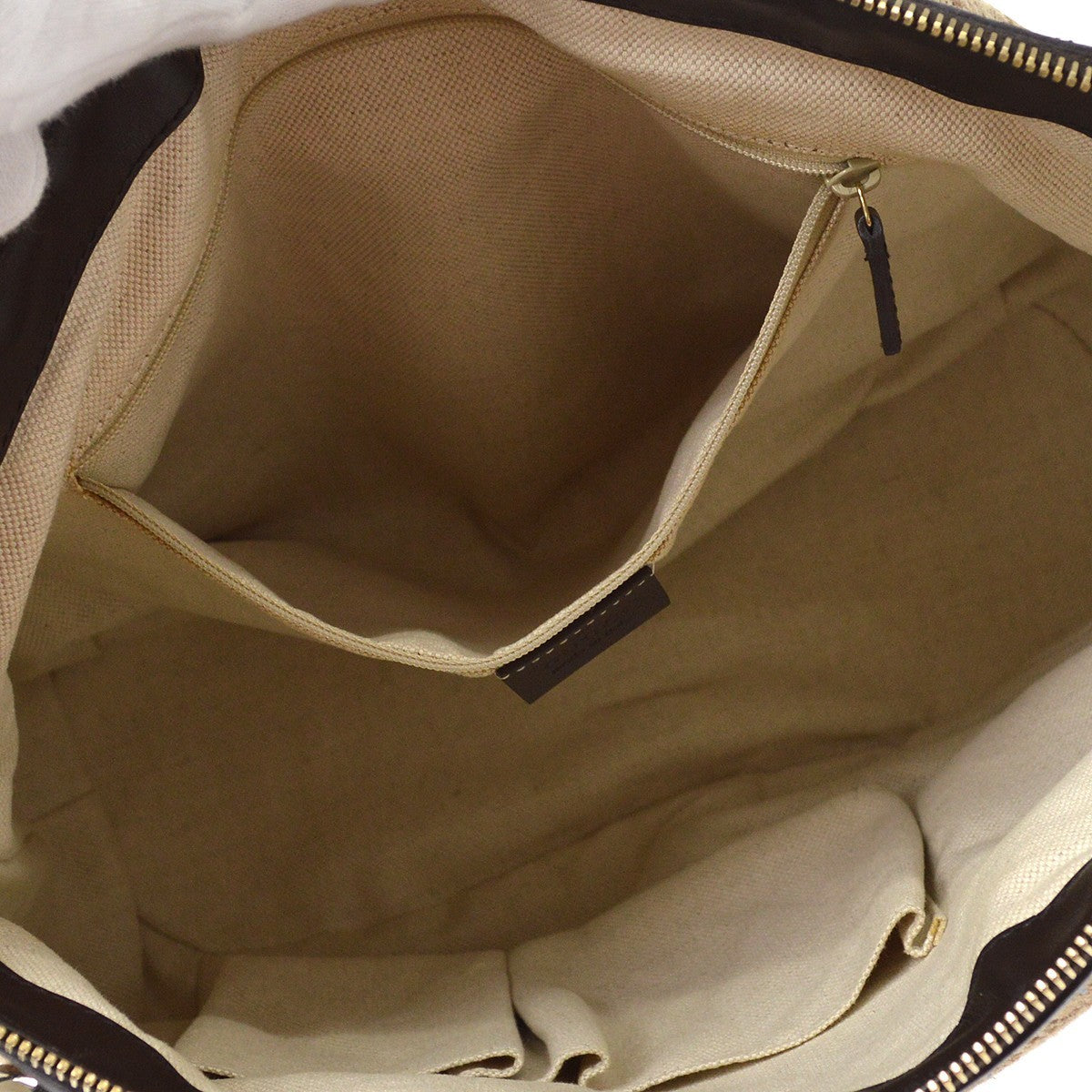 Gucci Beige Canvas Sukey GG Tote Bag