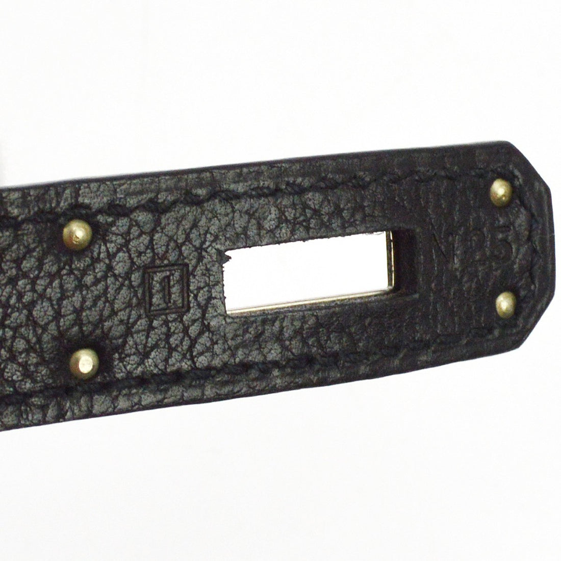 Borsa Hermès Kelly 32 Retourne Vintage in Pelle Evergrain Nera