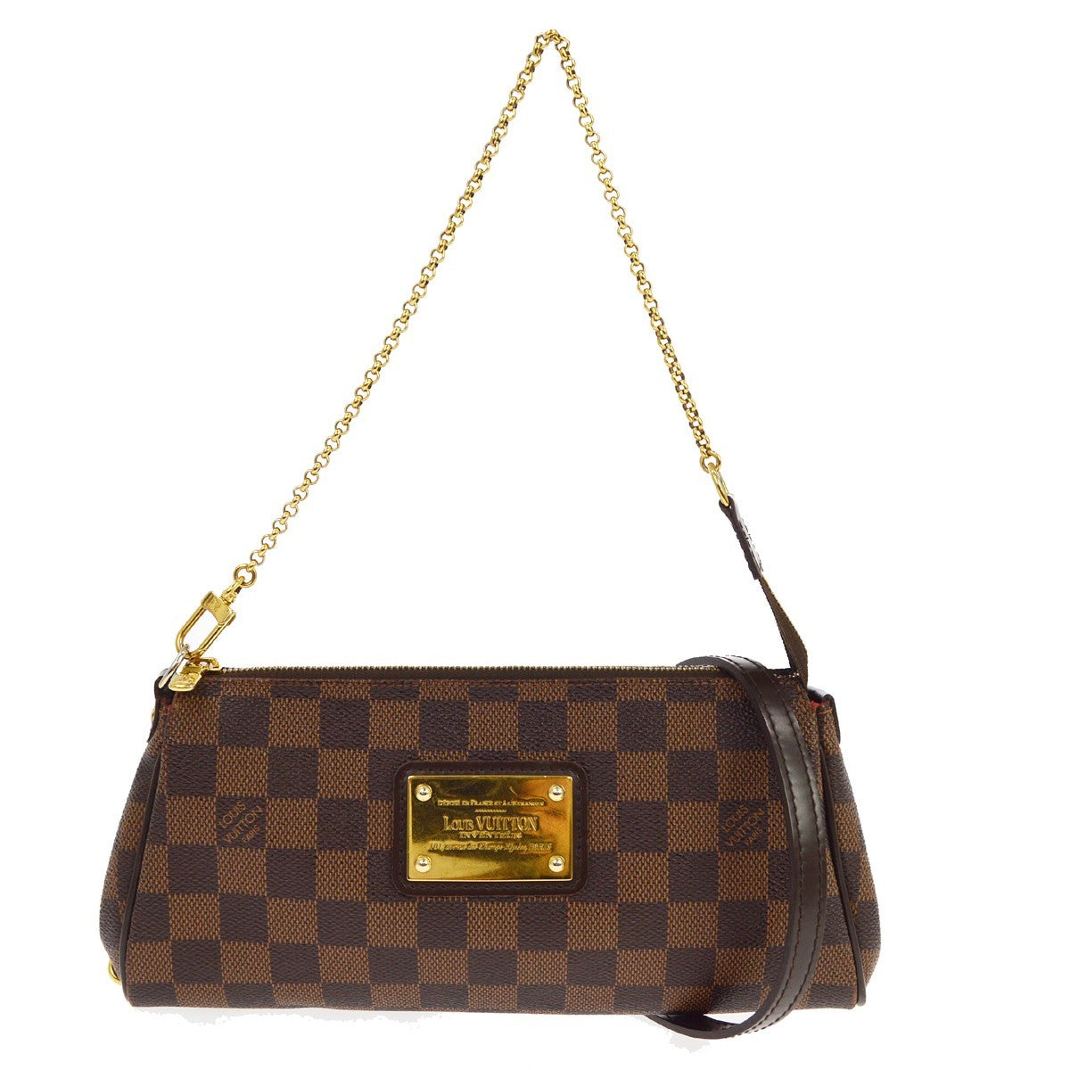Louis Vuitton Damier Eva 2way Chain Handbag Vintage