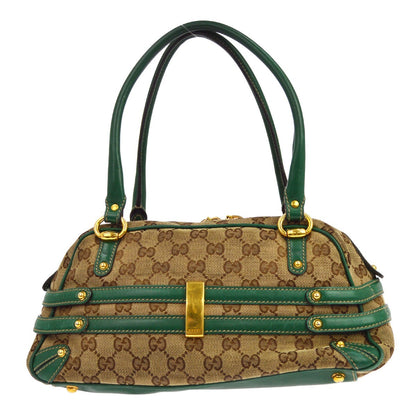 Gucci Green GG Canvas Wave Boston Bag