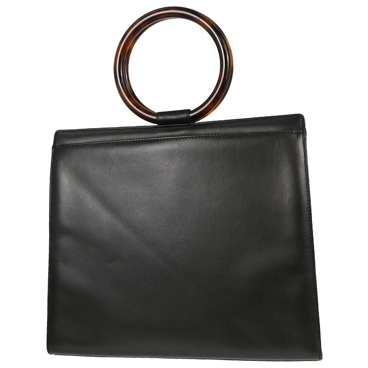 Borsa Chanel Tortoiseshell Vintage in Pelle di Vitello Nera