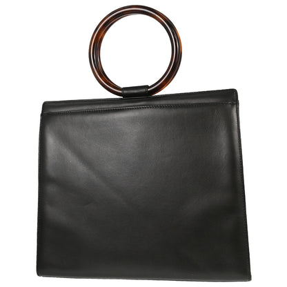 Borsa Chanel Tortoiseshell Vintage in Pelle di Vitello Nera