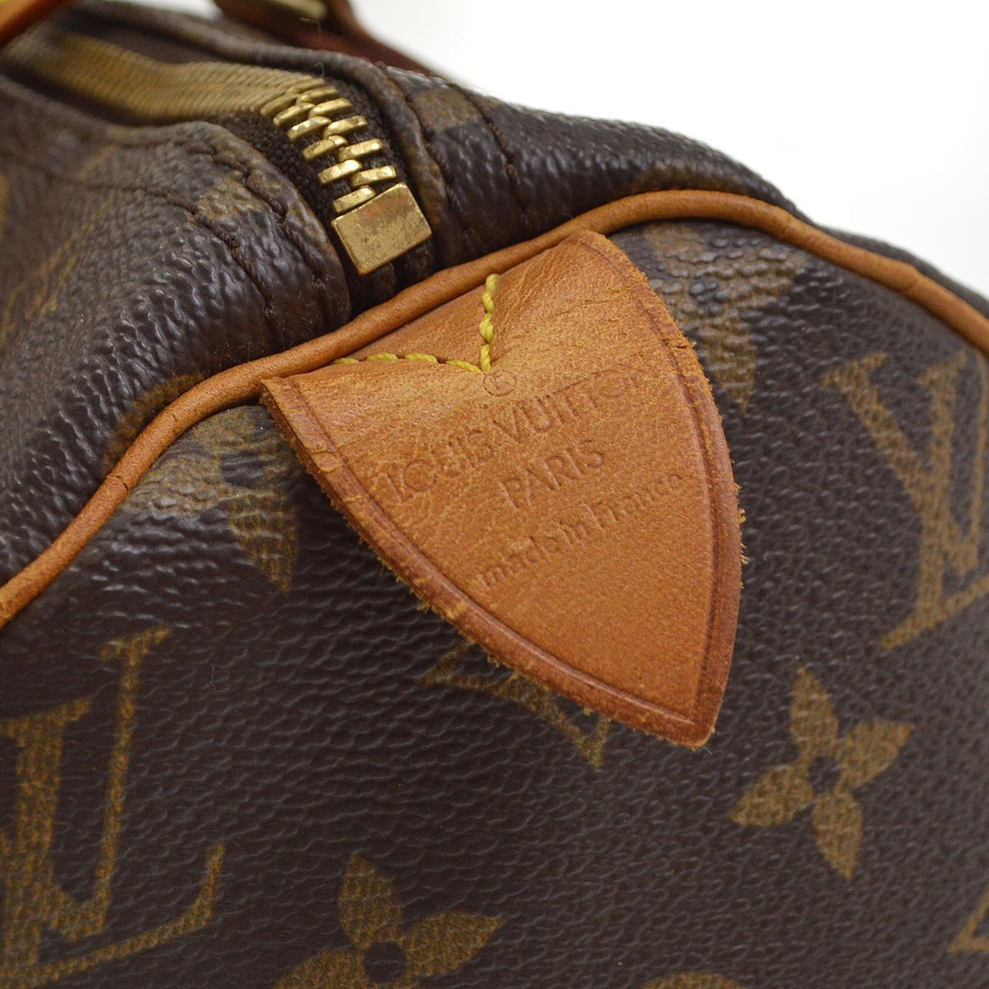 Borsa Louis Vuitton Speedy 30 Handbag Monogram Canvas Vintage in Monogram Canvas Marrone