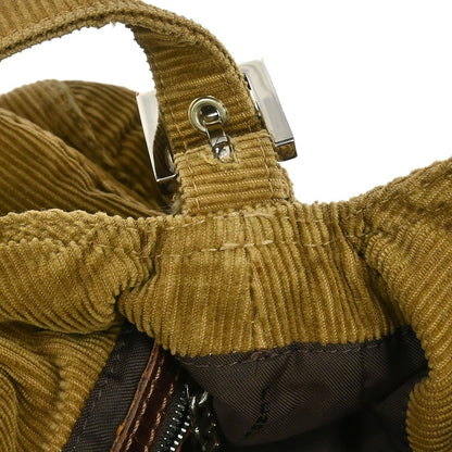 Fendi Brown Cotton Handbag