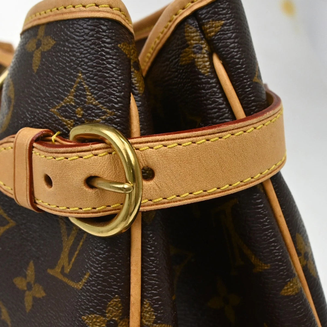 Borsa Louis Vuitton Batignolles Horizontal Tote Bag Vintage in Monogram Canvas, Leather Marrone