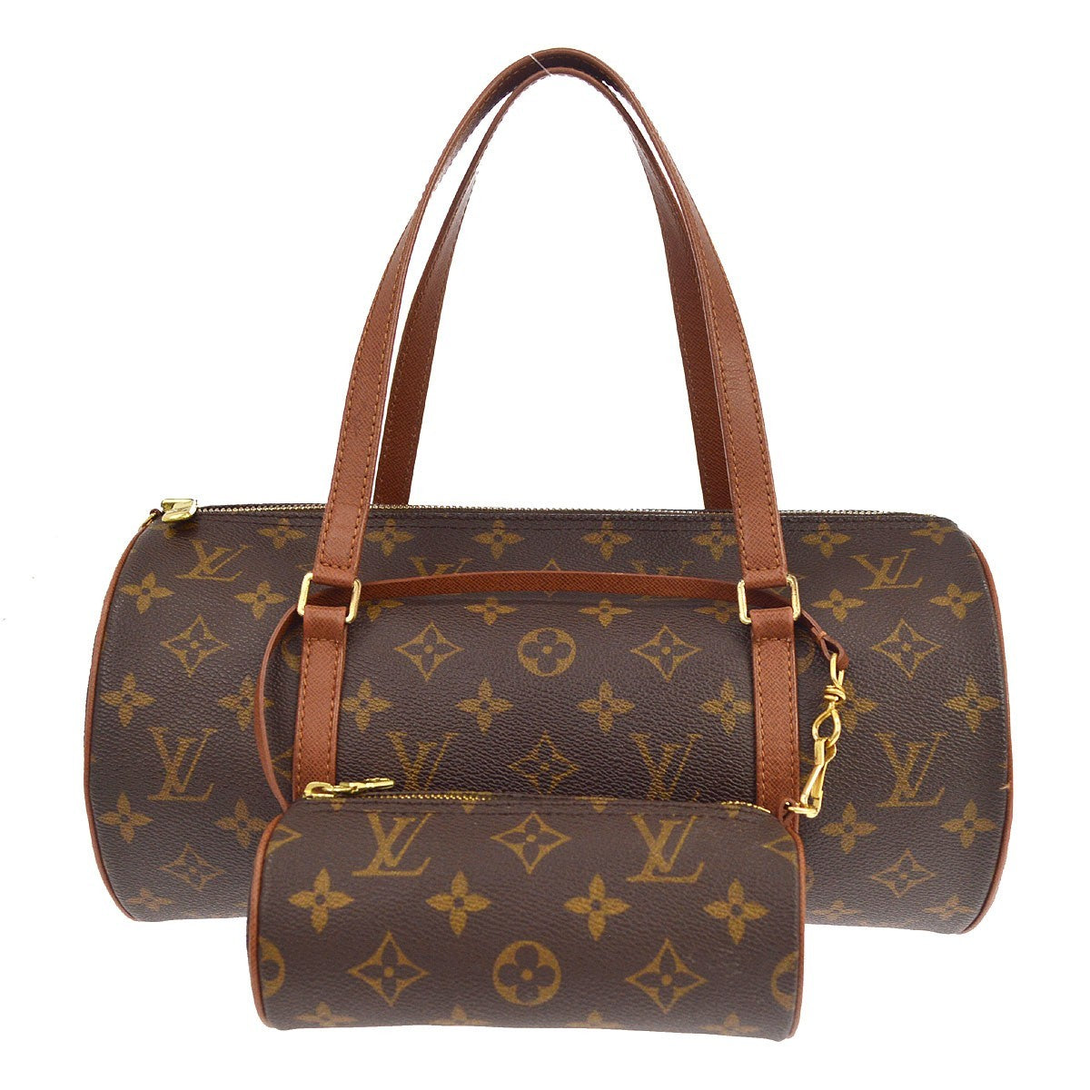 Borsa Louis Vuitton Papillon 30 Handbag Monogram Vintage in Monogram Canvas Marrone