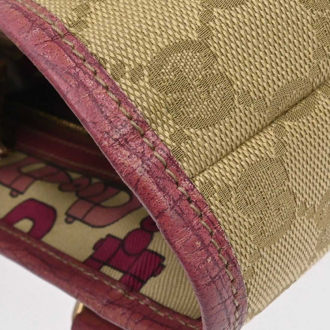 Borsa Gucci GG Tote Vintage in Tela Beige