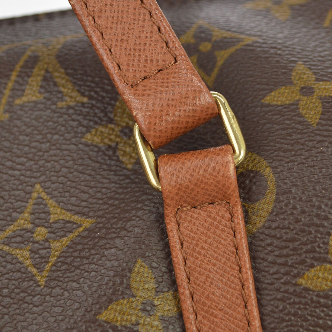 Borsa Louis Vuitton Papillon 30 Vintage in Tela Monogram e Pelle Marrone
