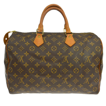 Borsa Louis Vuitton Speedy 35 Vintage in Tela Monogram Marrone